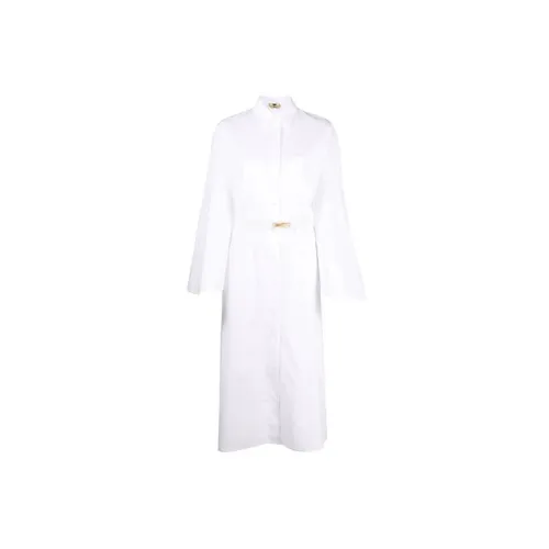 FENDI Long-Sleeved Dresses Women's White