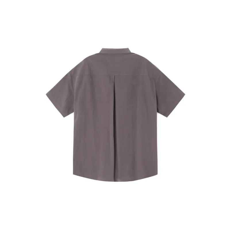 TIKIMOMOKA Solid Color Shirt Summer Unisex-7