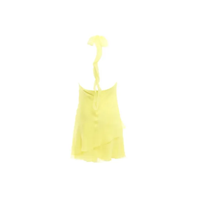 Blumarine Sleeveless Dresses Women's Yellow-1