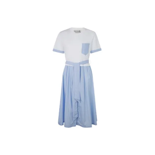 ETRE CECILE Short-Sleeved Dresses Women's White/Blue