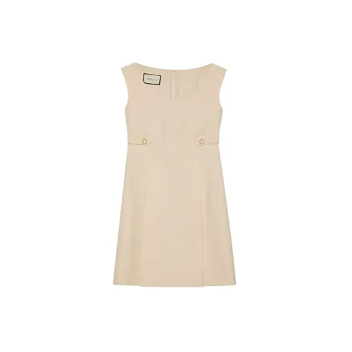 GUCCI Sleeveless Dresses Women's White