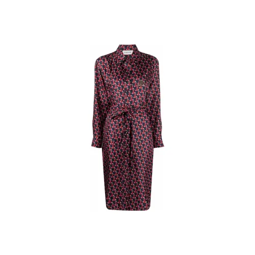 Lanvin Long-Sleeved Dresses Women's Red