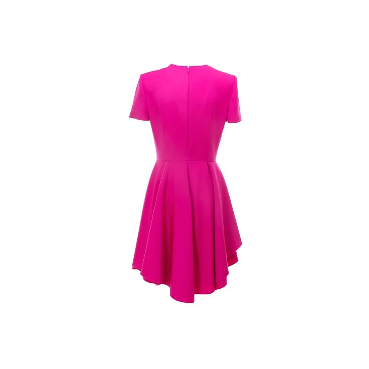Alexander McQueen Short Sleeved Dress Women's Pink-1