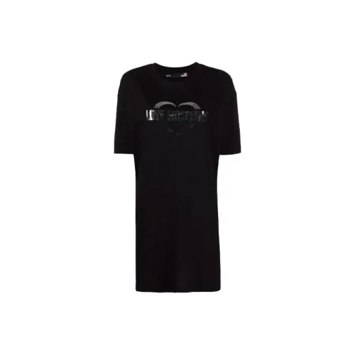 LOVE MOSCHINO Short-Sleeved Dresses Women's Black