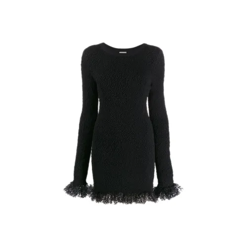 SAINT LAURENT Long-Sleeved Dresses Women's Black