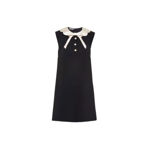 MIU MIU Sleeveless Dresses Women's Black