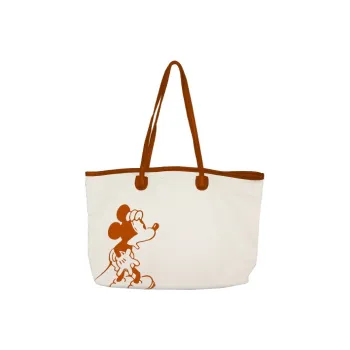 Disney Canvas Bag Tote Bag Shopping Bag Shoulder Bag Women's Ecru