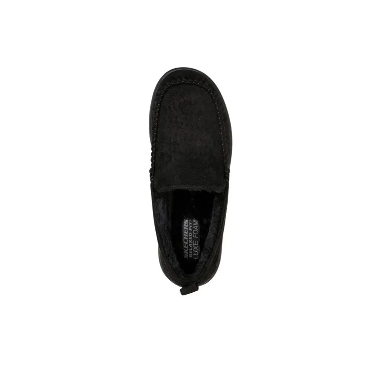 Skechers Relaxed Fit Cushioning Anti Slip And Wear Resistant Low Top Casual Shoes Men's Black-3