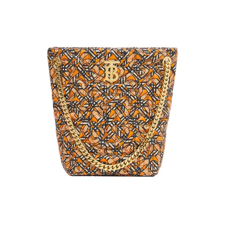 Burberry Sheepskin Lola Bag, Bucket Bag, Crossbody Handbag, Shoulder Bag Small Size Women's Multicolor-0