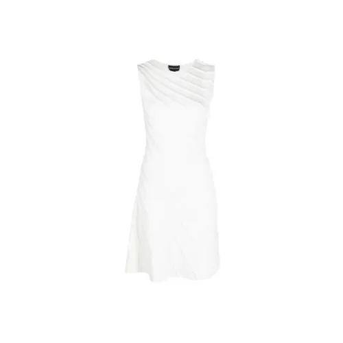 EMPORIO ARMANI Sleeveless Dresses Women's White