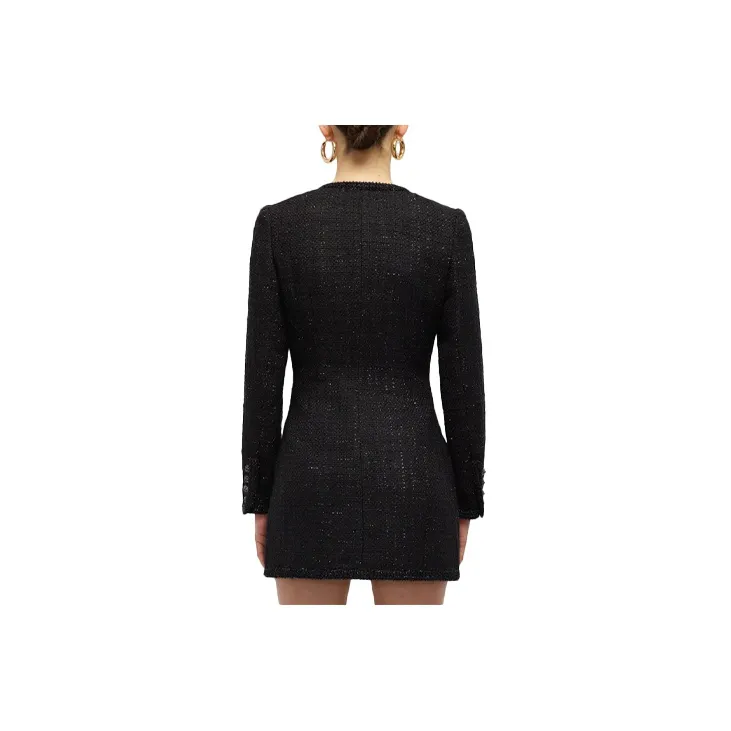 Self portrait Long Sleeved Dresses Women's Black-1