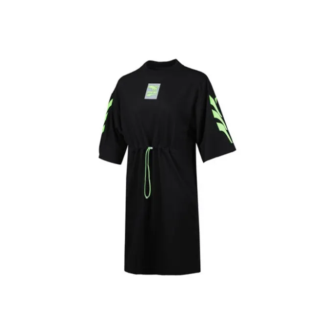 PUMA Short Sleeved Dresses Women's Black-2