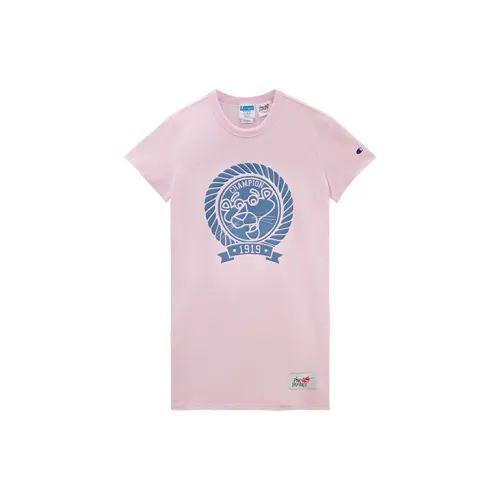 Pink Panther Champion X Pink Panther Short-Sleeved Dresses Women's