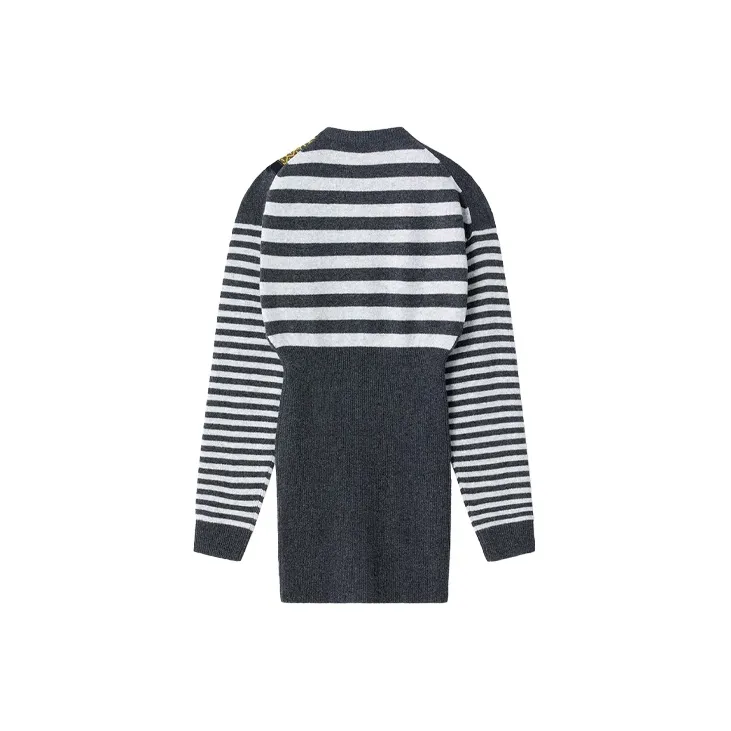 KENZO Long Sleeved Dresses Women's Gray-1