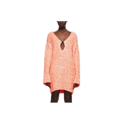 WE11DONE Long-Sleeved Dresses Women's Orange