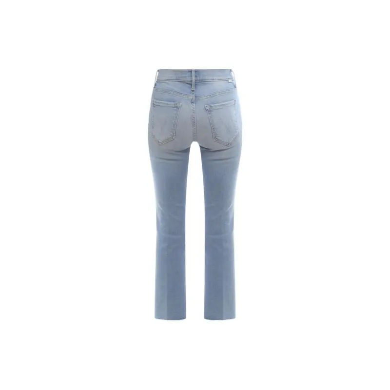 MOTHER The Insider Crop Step Fray Jeans-1