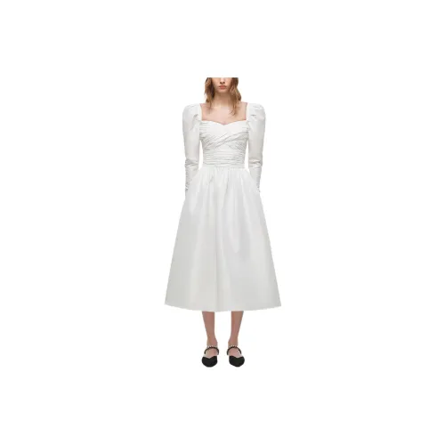 Self-portrait Long-Sleeved Dresses Women's White