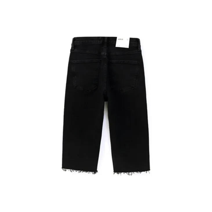 AGOLDE Denim Shorts Women's Black-1