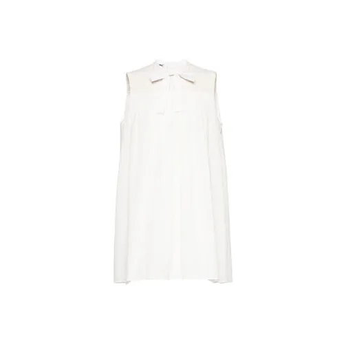 MIU MIU Sleeveless Dresses Women's White