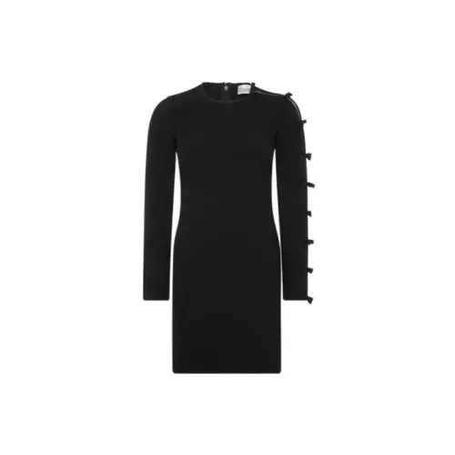 RED VALENTINO Long-Sleeved Dresses Women's Black