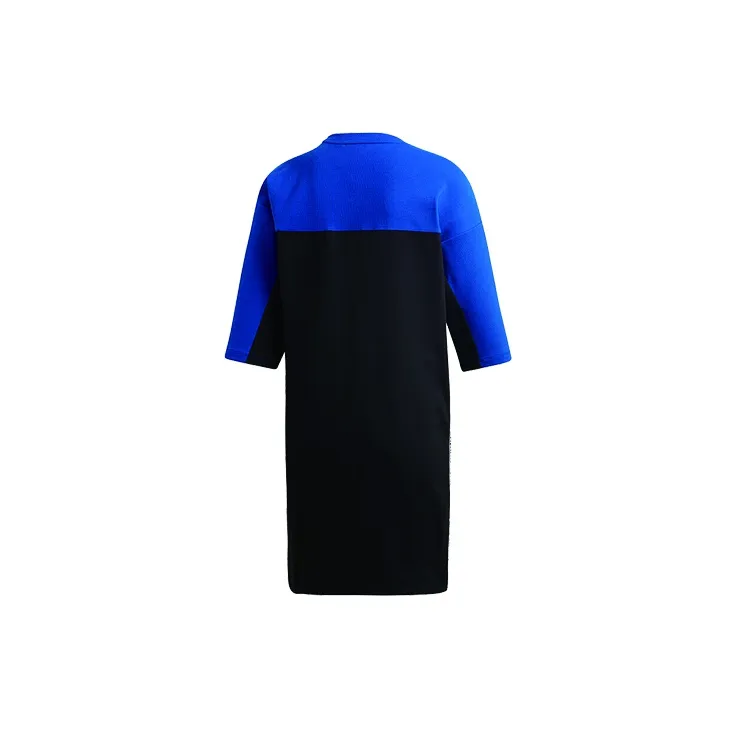 Adidas Originals Short Sleeved Dresses Women's Collegiate Blue-1