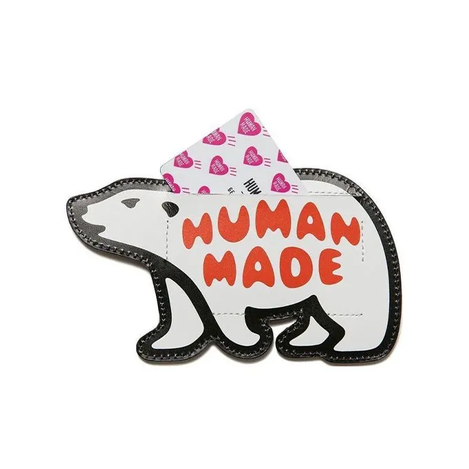 HUMAN MADE Cow Leather Card Holder Regular Women's White-3