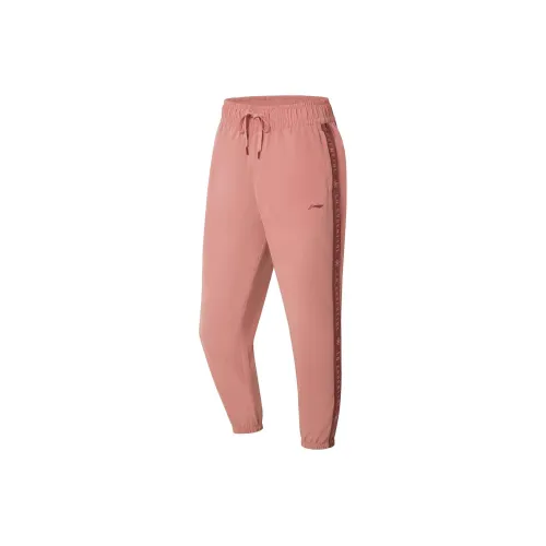 LINING Fitness Series Knitted Sweatpants Women's Pink