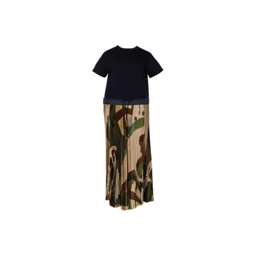 Kaws X Sacai Short-Sleeved Dresses Women's