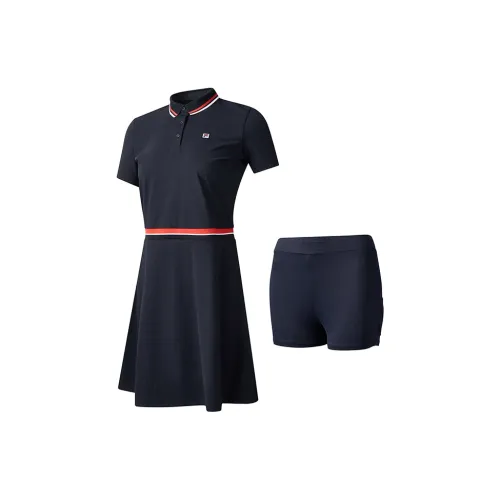 FILA Short-Sleeved Dresses Women's Royal Blue