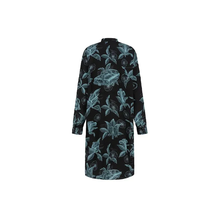 Givenchy Floral Schematic Print Shirt Dress-1