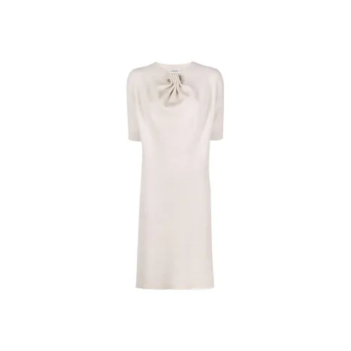 Lanvin Short-Sleeved Dresses Women's Light Brown