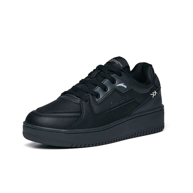 Anta Life Collection Lightweight And Wear resistant Low Top Skateboard Shoes Men's Black Gray Silver-2