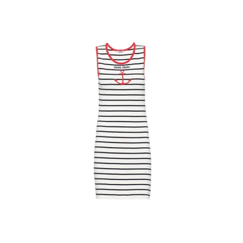 MIU MIU Sleeveless Dresses Women's White