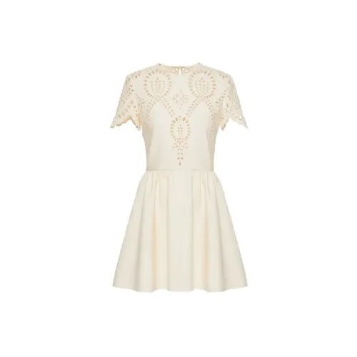 Valentino Short-Sleeved Dresses Women's White