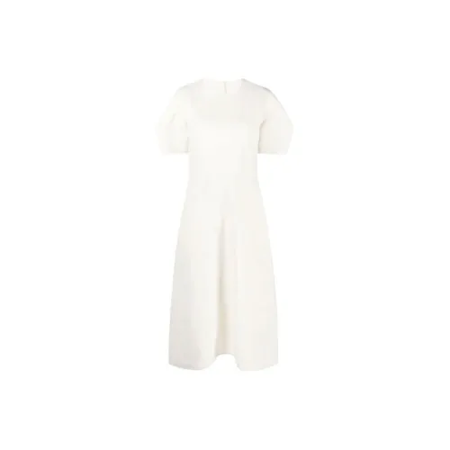 JIL SANDER Short-Sleeved Dresses Women's White