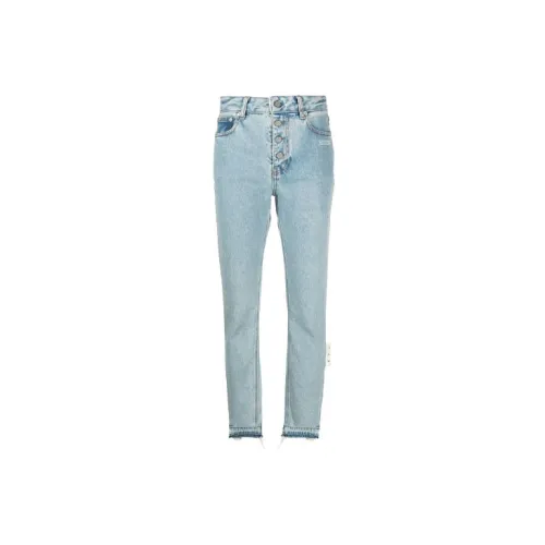 OFF-WHITE High-waisted Straight-leg Jeans