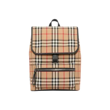 Burberry Vintage Leather Backpack Unisex Archive Beige