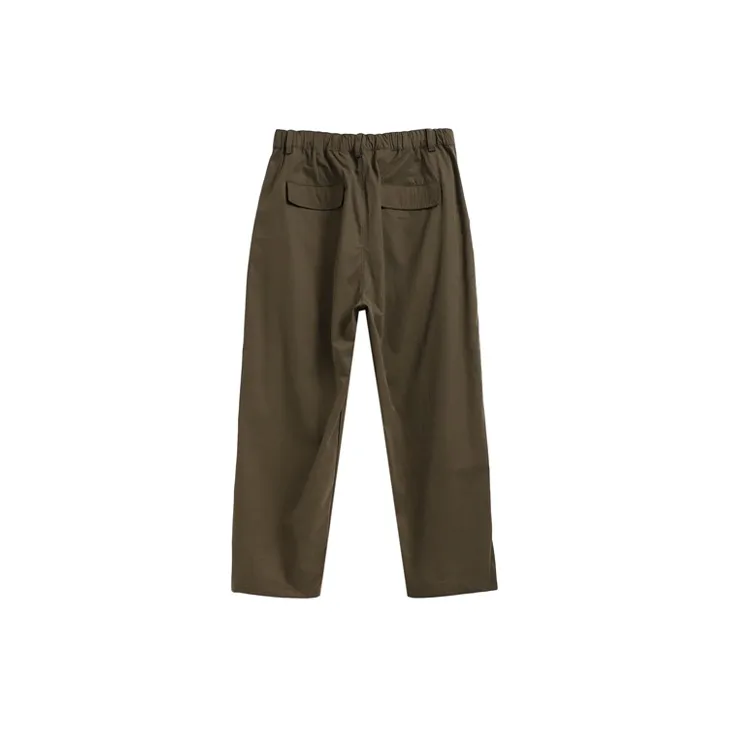 Saotome Straight Casual Pants Women's Army Green-1