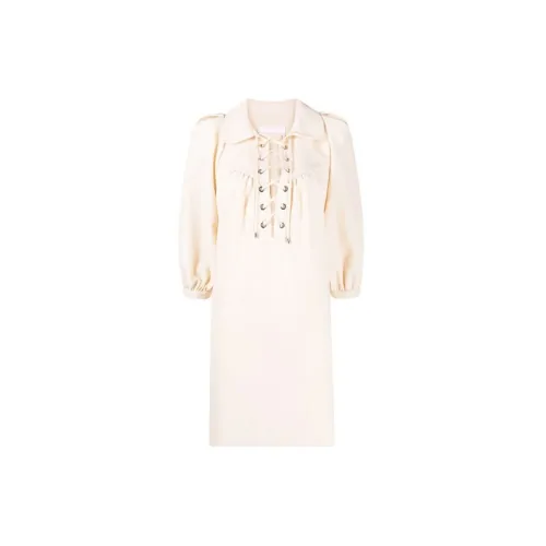 See By Chloe Long-Sleeved Dresses Women's Beige