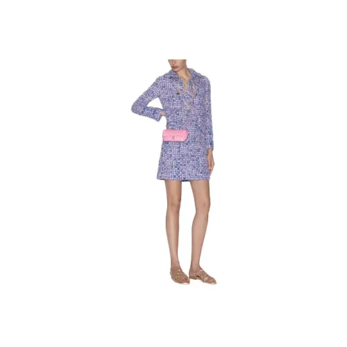 CHANEL Long-Sleeved Dresses Women's Multicolor