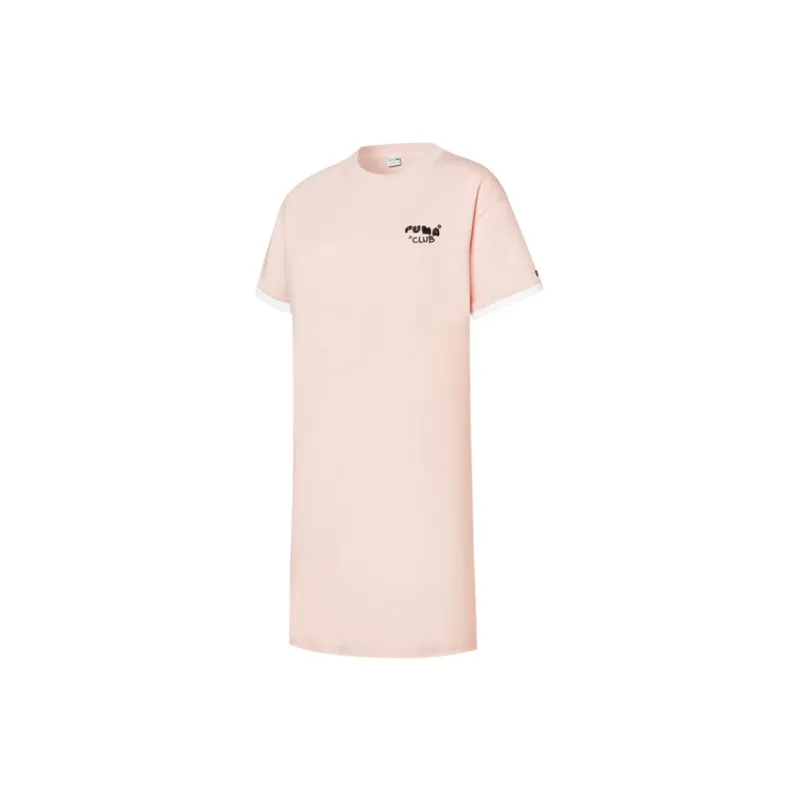PUMA Short Sleeved Dresses Women's Pink-1