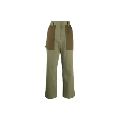 MSGM Casual Pants Women's Army Green