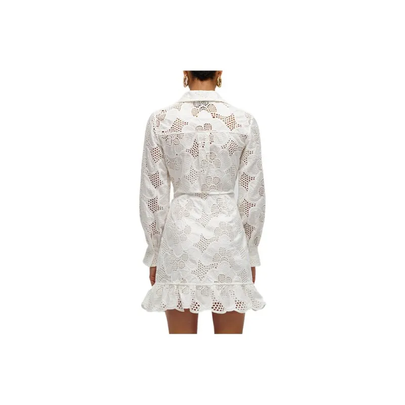 Self portrait Long Sleeved Dresses Women's White-1