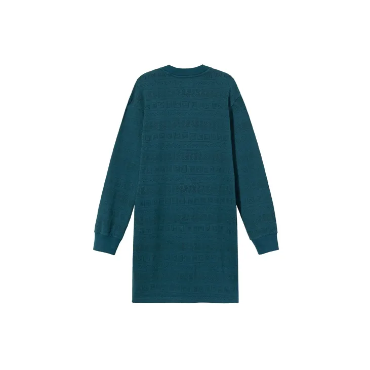 Stussy Long Sleeved Dresses Women's Blue-1