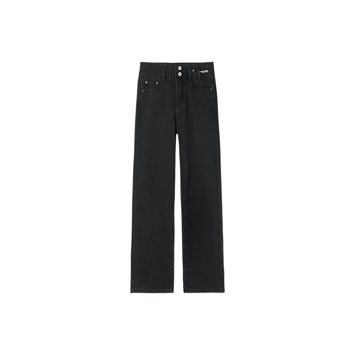 MITUAN Straight Jeans Women's Black-1