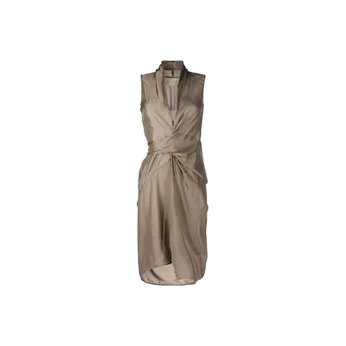 RICK OWENS Sleeveless Dresses Women's Brown