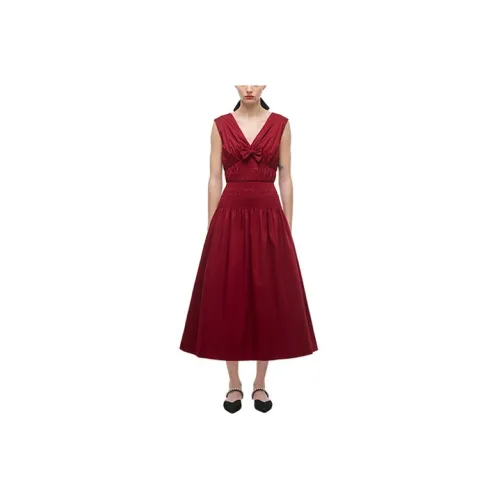 Self-portrait Sleeveless Dresses Women's Red