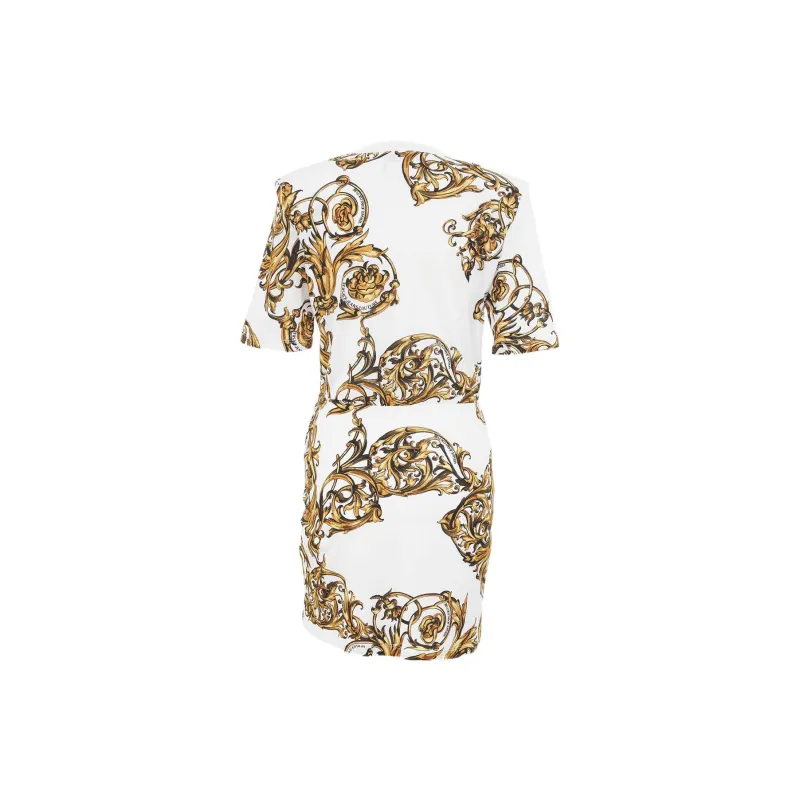 VERSACE Short-Sleeved Dresses Women's White-1