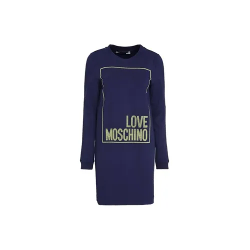 LOVE MOSCHINO Long-Sleeved Dresses Women's Blue