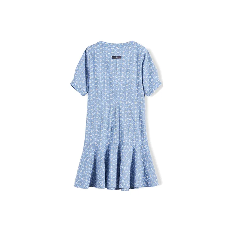 EPTISON WOMAN A Line Skirt Dress Oxygen Blue-1